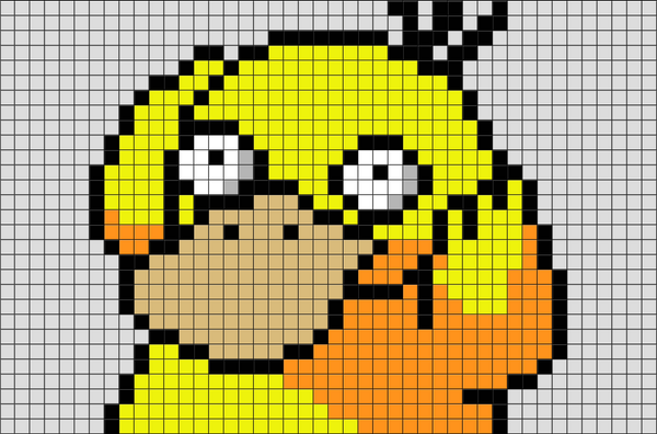 Psyduck Pixel Art