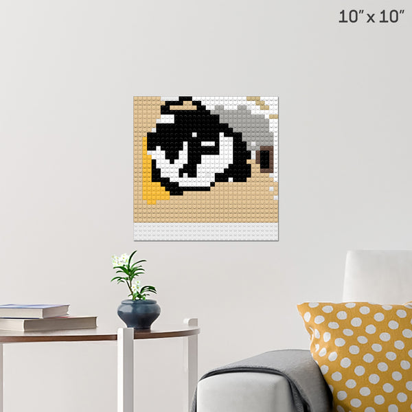 Pug Brick Poster