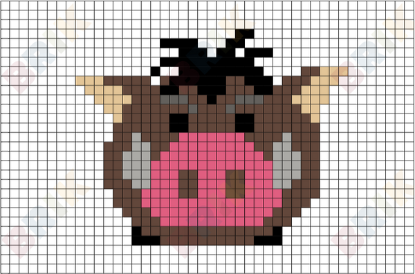 Pumbaa Pixel Art