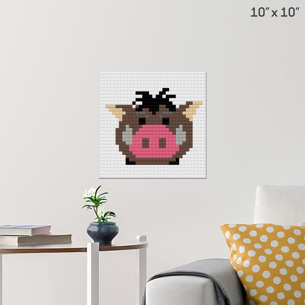 Pumbaa Brick Poster