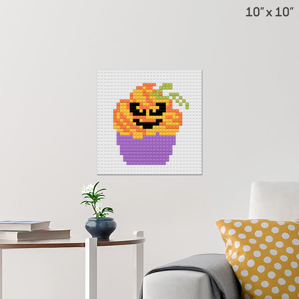 Pumpkin Cupcake Brick Poster