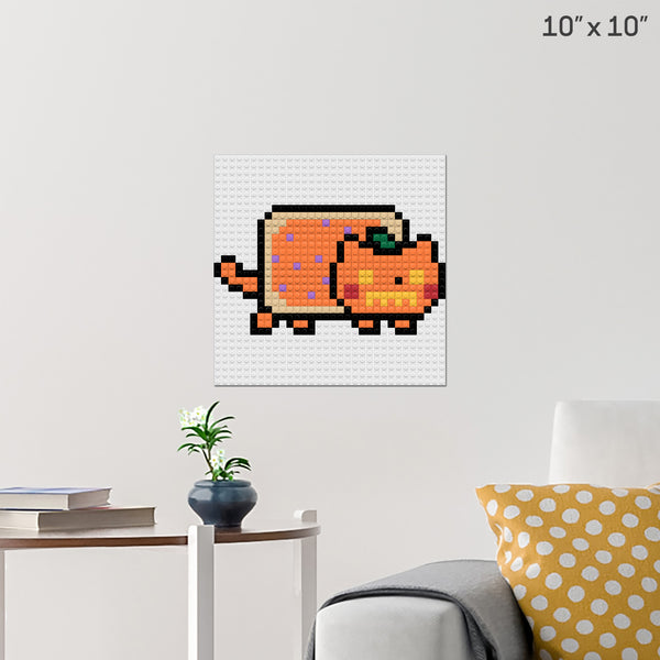 Pumpkin Nyan cat Brick Poster