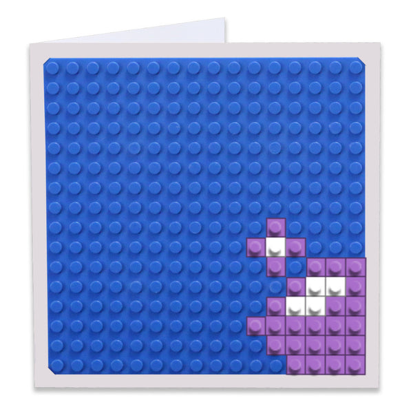 Purple Chaos Emerald Greeting Card