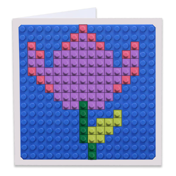 Purple Flower Greeting Card