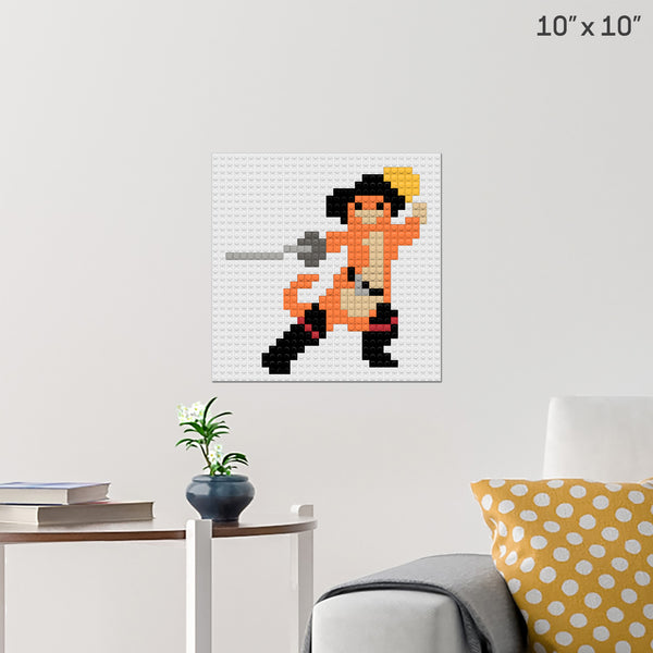 Puss in Boots Brick Poster