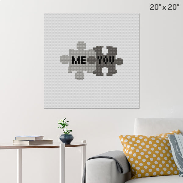 Puzzle Pieces Brick Poster
