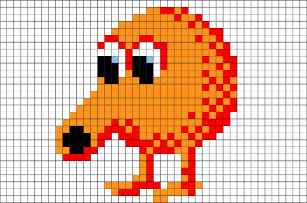 Q Bert Pixel Art