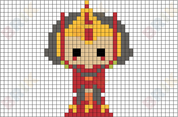 Queen Amidala Pixel Art