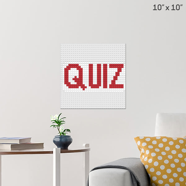 Quiz Brick Poster