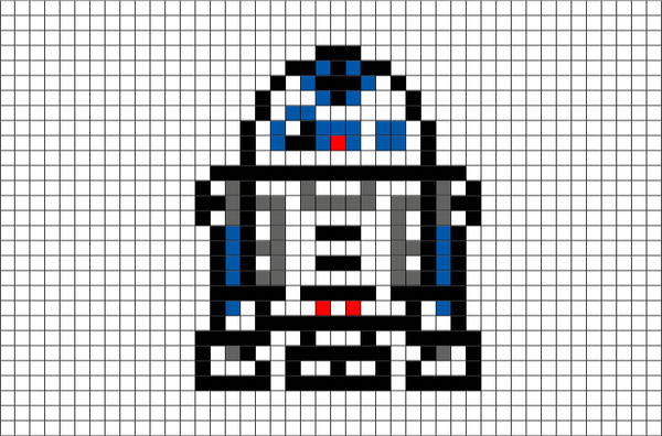 R2-D2 Pixel Art