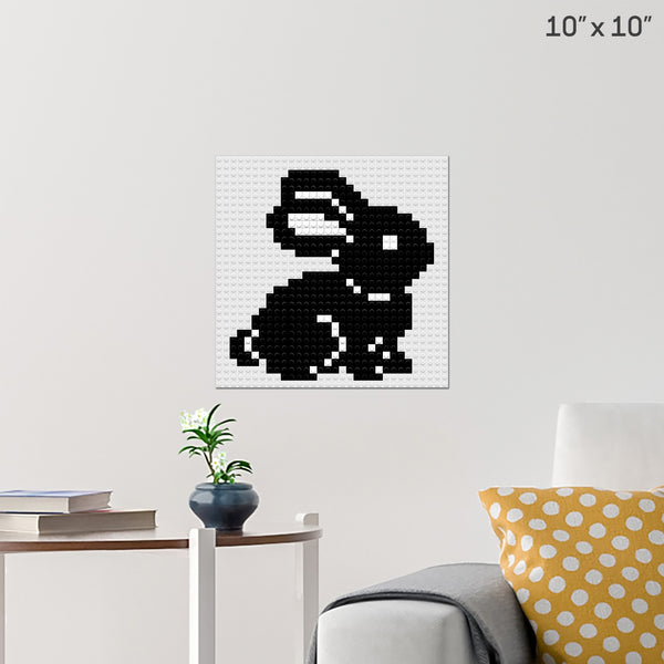 Rabbit Brick Poster