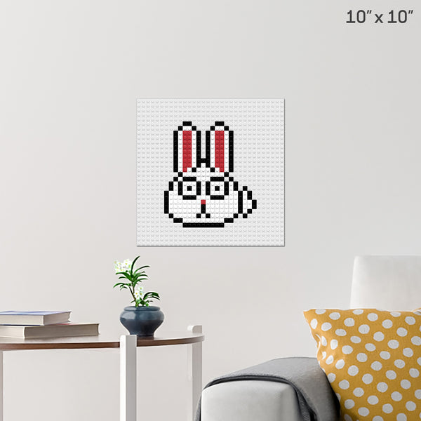 Rabbit Brick Poster