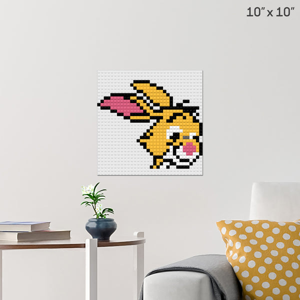 Rabbit Brick Poster