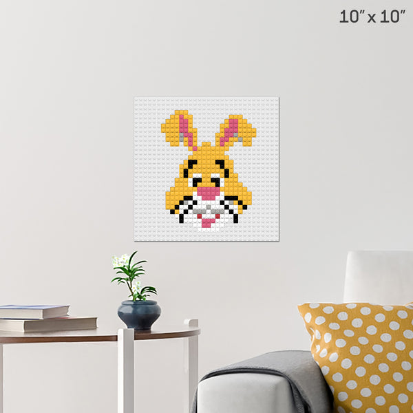 Rabbit Brick Poster