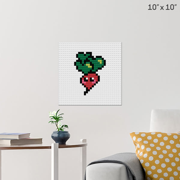 Radish Brick Poster
