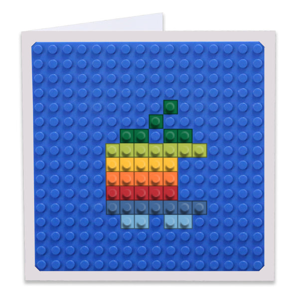 Rainbow Apple Greeting Card