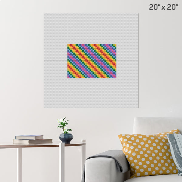 Rainbow book Brick Poster