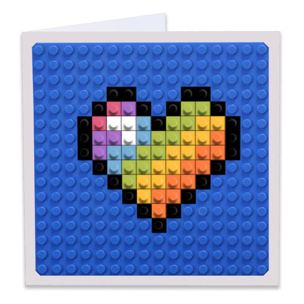 rainbow heart Greeting Card