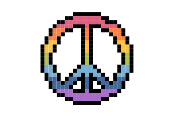 Rainbow Peace Sign