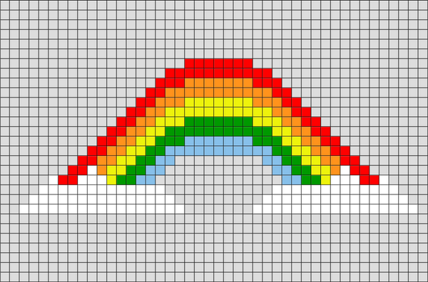 Rainbow Pixel Art