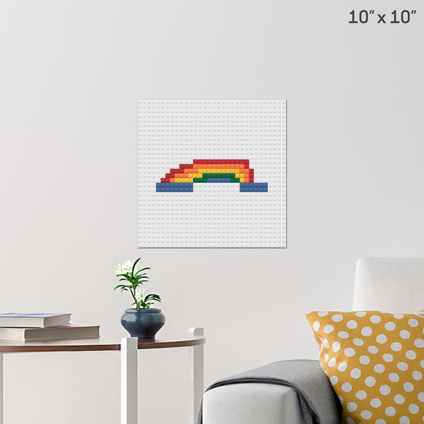 rainbow Brick Poster