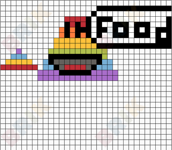 rainbow poop eats FOOD!!!
