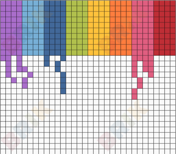 rainbow with a hint of bisexual