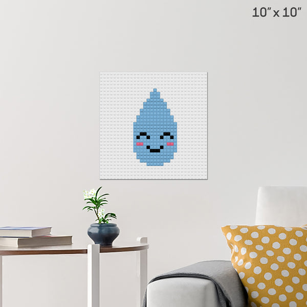 Raindrop Brick Poster
