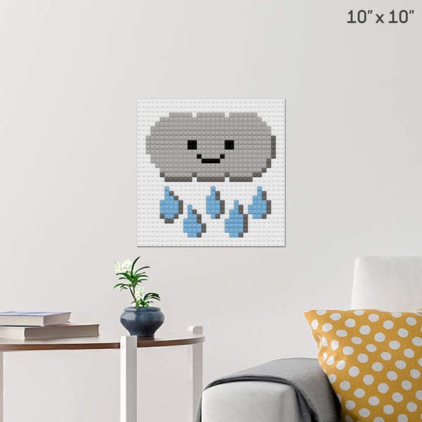 Rainy Day Brick Poster