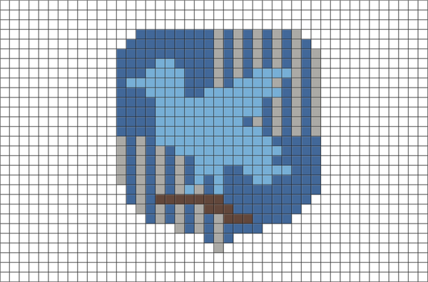 Ravenclaw Crest Pixel Art