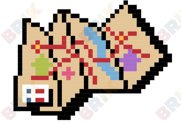 Read a Road Map Week Pixel Art