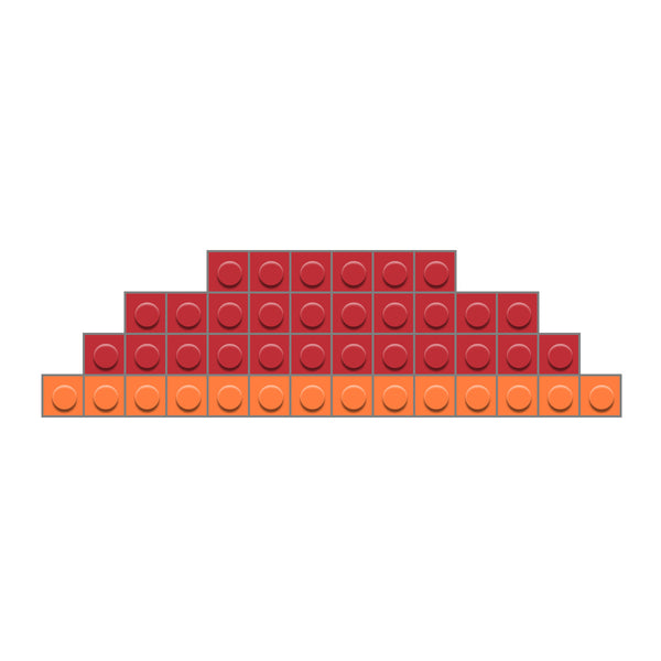 red and orange
