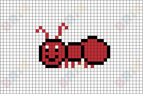 Red Ant Pixel Art
