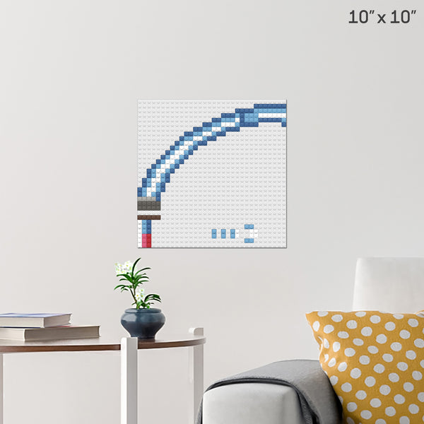 Red Laser 1-1 Brick Poster