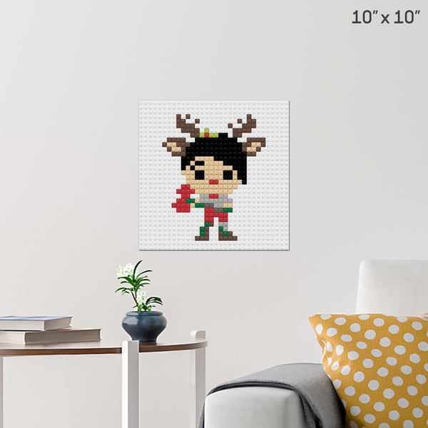 Red-Nosed Raider Brick Poster