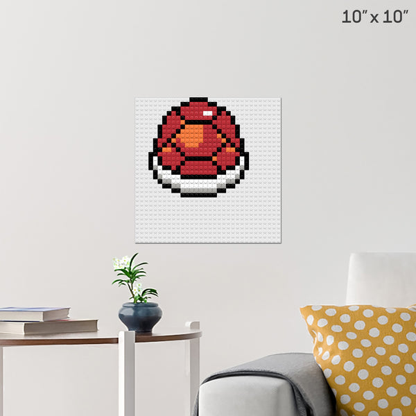 Red Shell Brick Poster