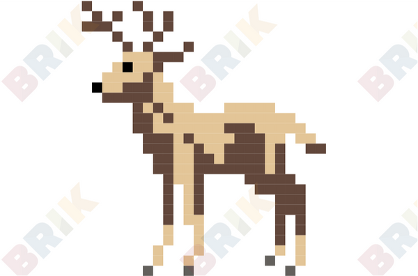 Reindeer Pixel Art