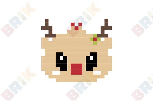 Reindeer Pixel Art