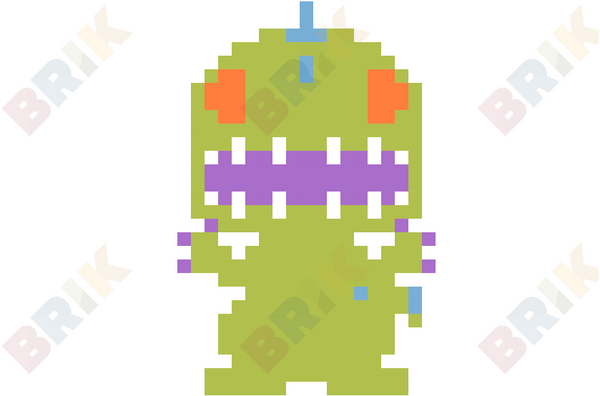 Reptar Pixel Art