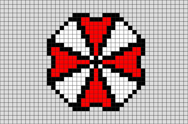 Resident Evil Umbrella Corp Pixel Art