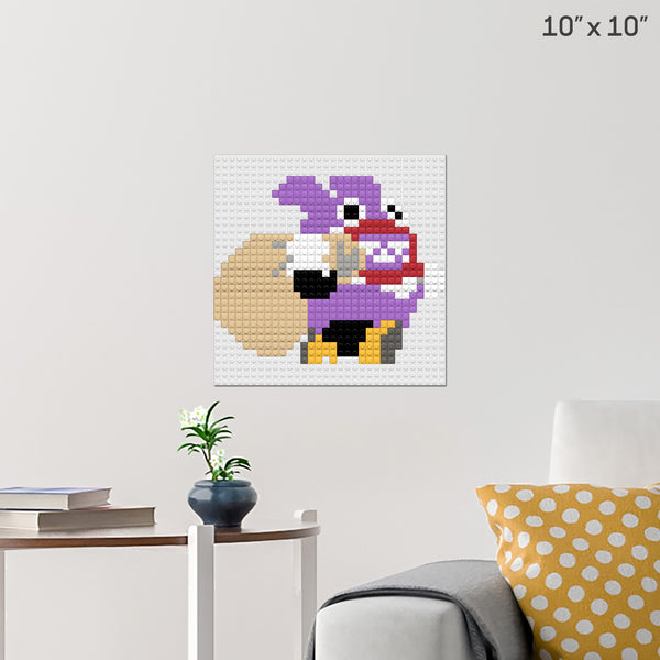 Reverse Nabbit Brick Poster