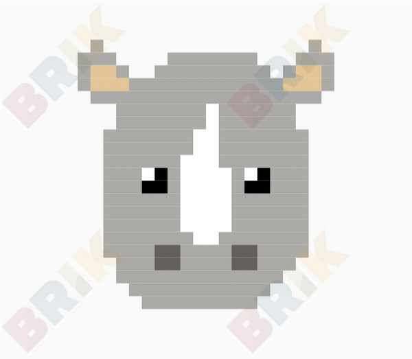 Rhino Pixel Art