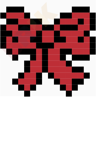 Ribbon Pixel Art
