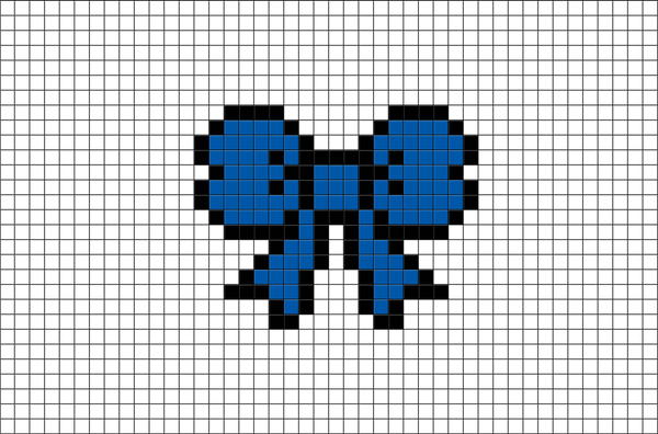Ribbon Pixel Art
