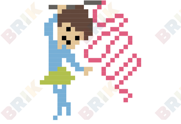 Ribbon Pixel Art