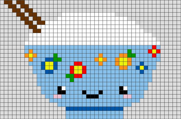 RIce Bowl Pixel Art