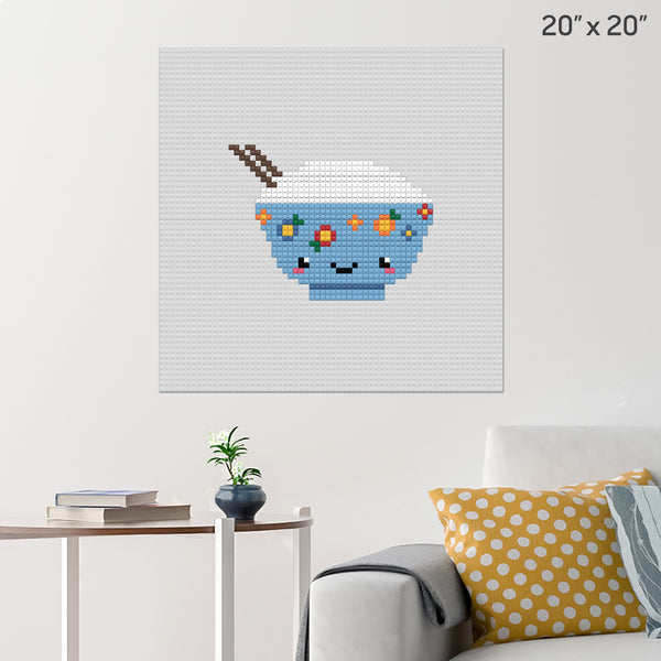 RIce Bowl Brick Poster