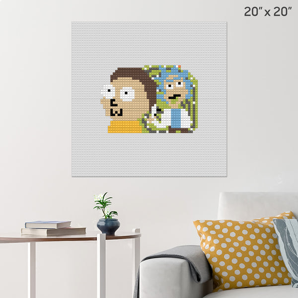 Rick and Morty Brick Poster