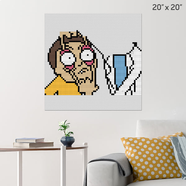 rick and morty Brick Poster