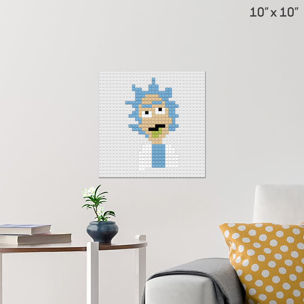 Rick Sanchez Brick Poster